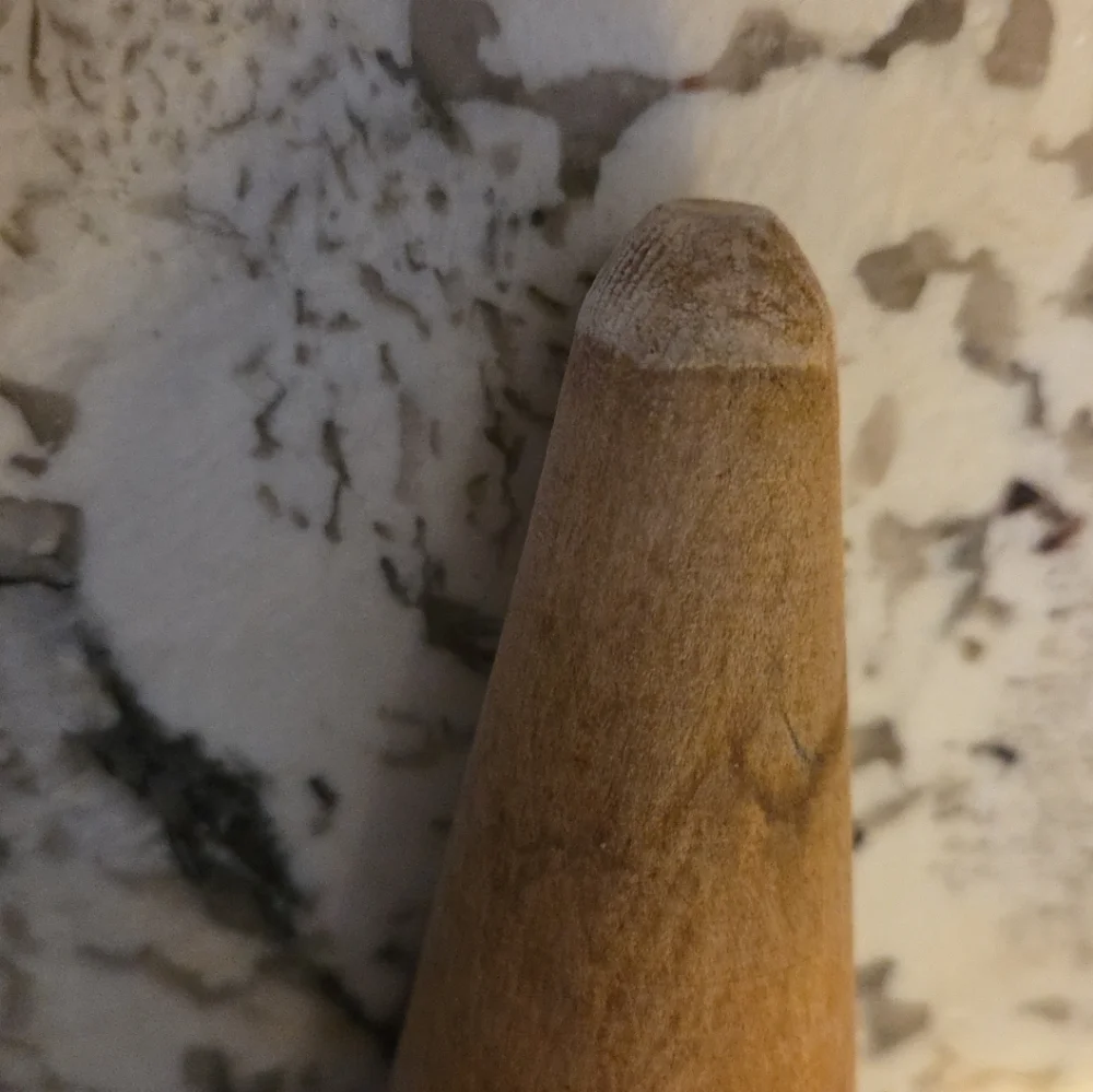 Vintage Wooden Cone Pestle Masher Primitive Farmhouse Kitchen Tool Canning Sieve